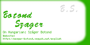 botond szager business card